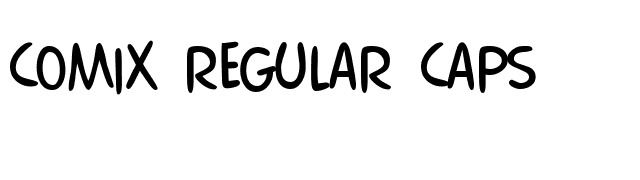 Comix Regular Caps font preview