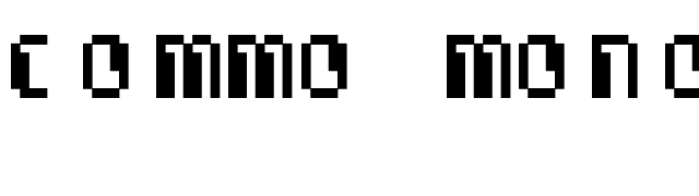 Commo Monospaced font preview