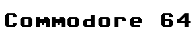 commodore-64-angled font preview