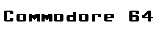 commodore-64-rounded font preview