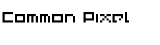 Common Pixel font preview