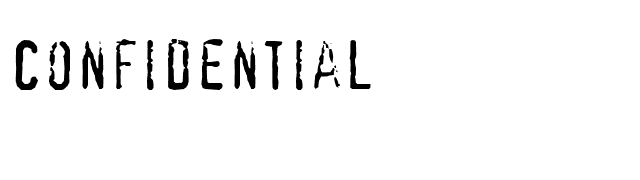 confidential font preview