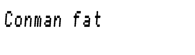 conman-fat font preview