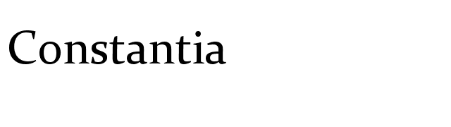 Constantia font preview
