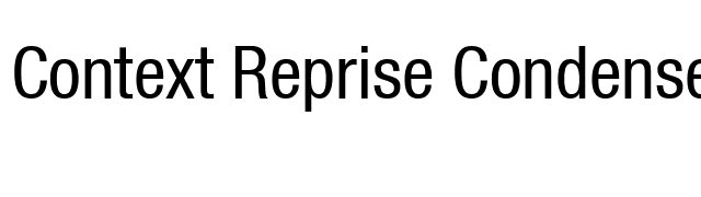 Context Reprise Condensed SSi Condensed font preview
