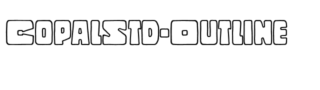 CopalStd-Outline font preview