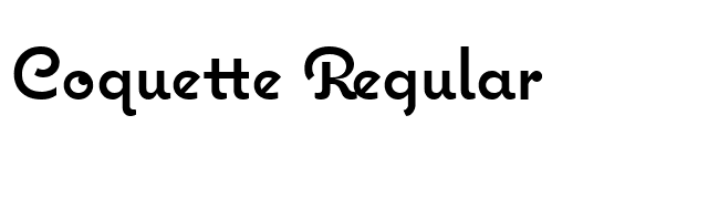 Coquette Regular font preview