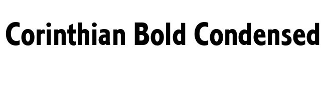 Corinthian Bold Condensed Plain font preview