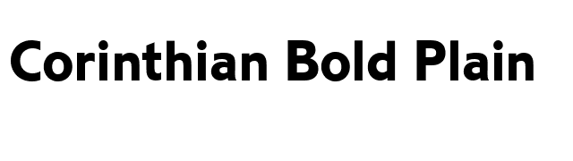 Corinthian Bold Plain font preview