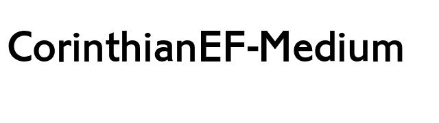 CorinthianEF-Medium font preview