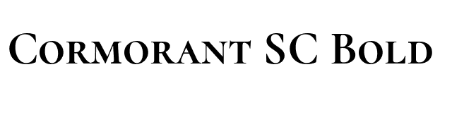 Cormorant SC Bold font preview
