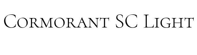 Cormorant SC Light font preview