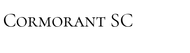 Cormorant SC font preview
