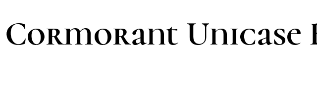 Cormorant Unicase Bold font preview