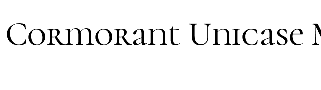 Cormorant Unicase Medium font preview