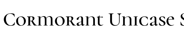 Cormorant Unicase SemiBold font preview