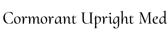 Cormorant Upright Medium font preview