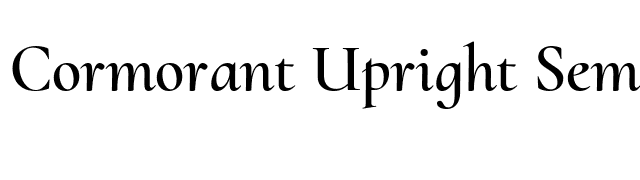 Cormorant Upright SemiBold font preview