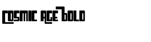 Cosmic Age Bold font preview