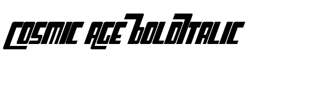 Cosmic Age BoldItalic font preview
