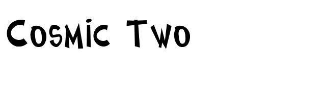 Cosmic Two font preview