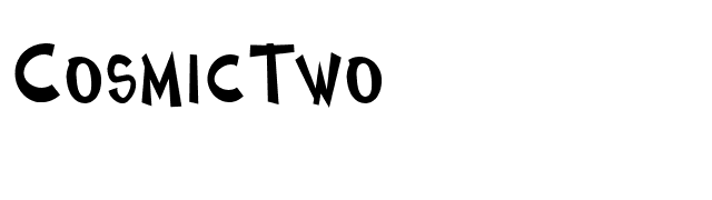CosmicTwo font preview