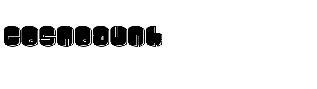 Cosmojunk font preview