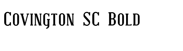Covington SC Bold font preview