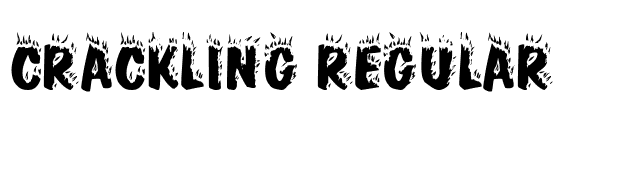Crackling Regular font preview