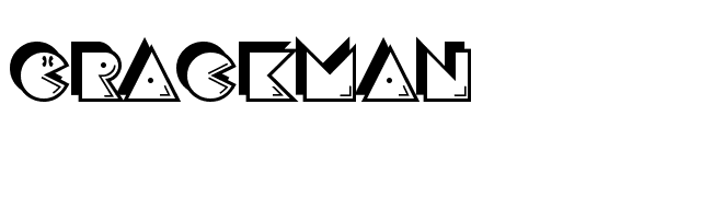 CrackMan font preview