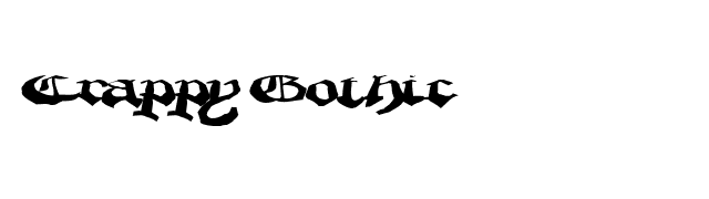 CrappyGothic font preview