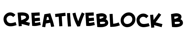 CreativeBlock BB Bold font preview