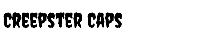 creepster-caps font preview