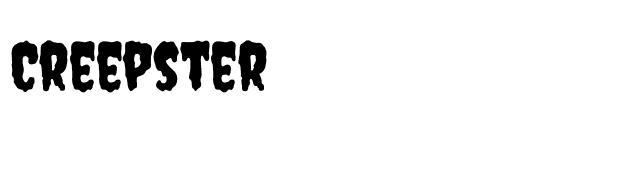 Creepster font preview