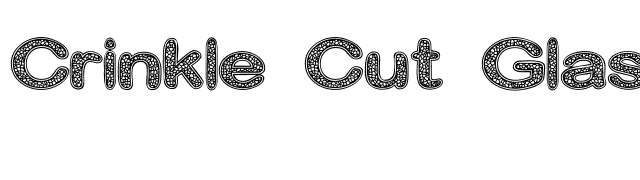 Crinkle Cut Glass font preview