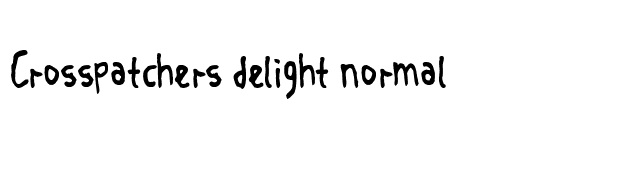 Crosspatchers delight normal font preview