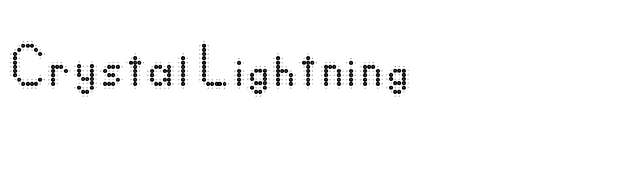 crystal-lightning font preview