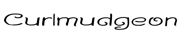curlmudgeon-wideside font preview