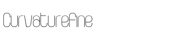 CurvatureFine font preview