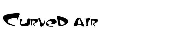 Curved air font preview