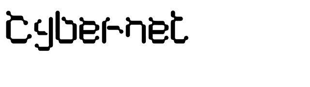 Cybernet font preview