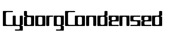 CyborgCondensed font preview