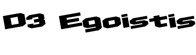 d3-egoistism-leaning font preview