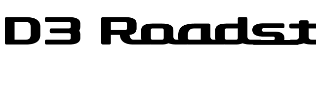 d3-roadsterism-wide font preview