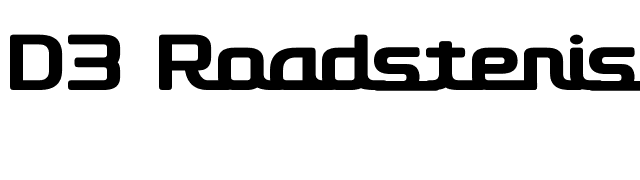 d3-roadsterism font preview