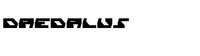 Daedalus font preview