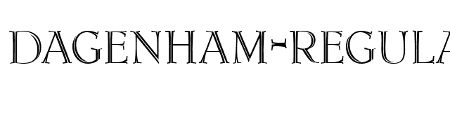 dagenham-regular font preview