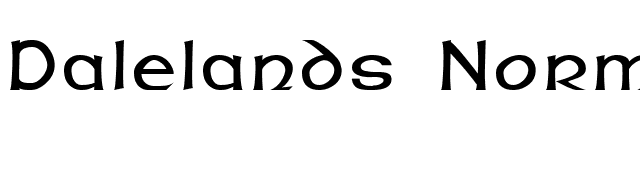 Dalelands Normal font preview