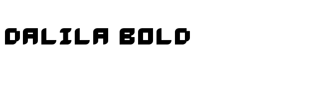 Dalila Bold font preview