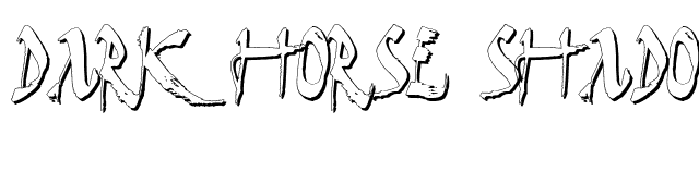 Dark Horse Shadow font preview
